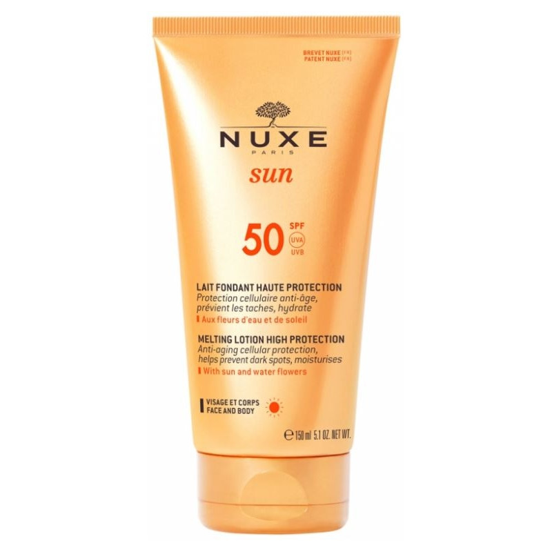 Nuxe Sun Lait Fondant Haute Protection Spf50 Tube 150ml Nuxe Sun Lait Fondant Haute Protection Spf50 Tube 150ml