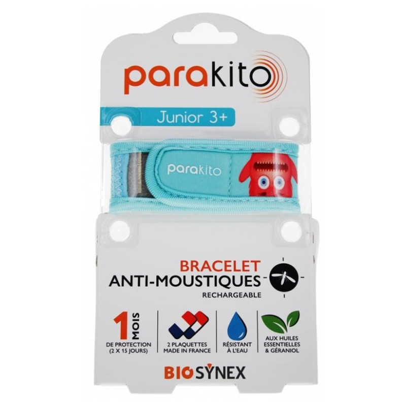 Parakito Bracelet Antimoustique Rechargeable Junior 1 Monstres Parakito Bracelet Antimoustique Rechargeable Junior 1 Monstres