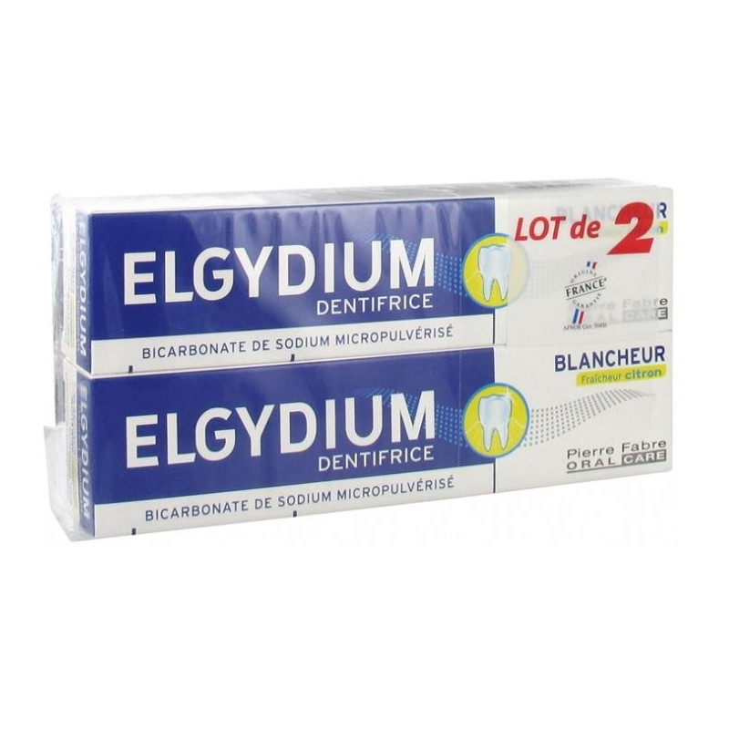 Elgydium Blancheur Dentifrice Citron 75ml X2 Elgydium Blancheur Dentifrice Citron 75ml X2