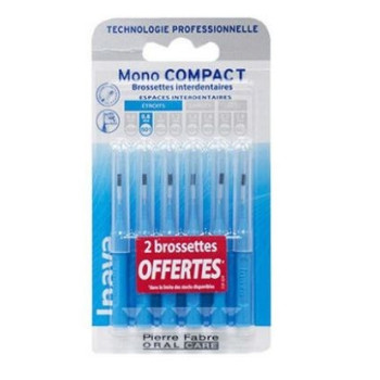 Inava Mono Compact Brossette Bleu X4 + 2 Offert