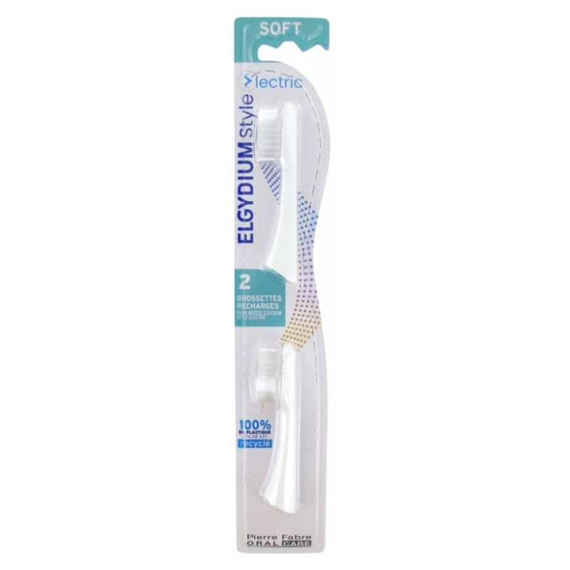 Elgydium Style Recharge Brosse A Dents Electrique Souple X2 Elgydium Style Recharge Brosse A Dents Electrique Souple X2
