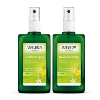 Weleda Citrus Deodorant Spray 100ml X2