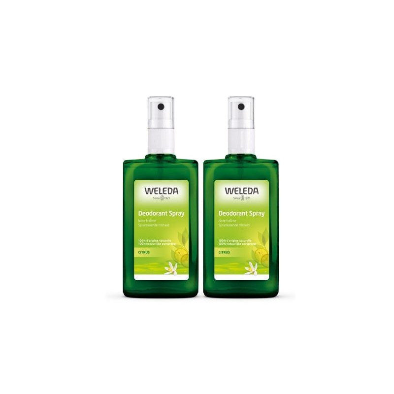 Weleda Citrus Deodorant Spray 100ml X2 Weleda Citrus Deodorant Spray 100ml X2