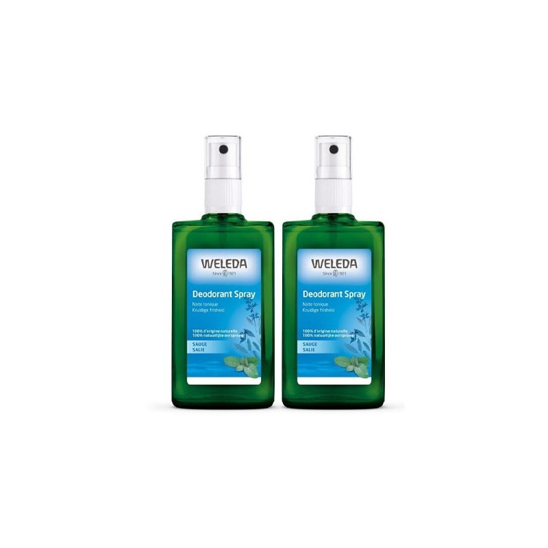 Weleda Deodorant Sauge Spray 100ml X2 Weleda Deodorant Sauge Spray 100ml X2