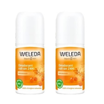 Weleda Argousier Deodorant 24h Roll On 50ml X2