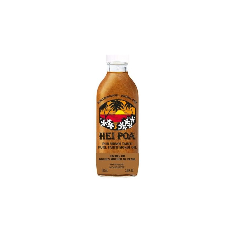 Hei Poa Pur Monoi Nacres Or 100ml Hei Poa Pur Monoi Nacres Or 100ml