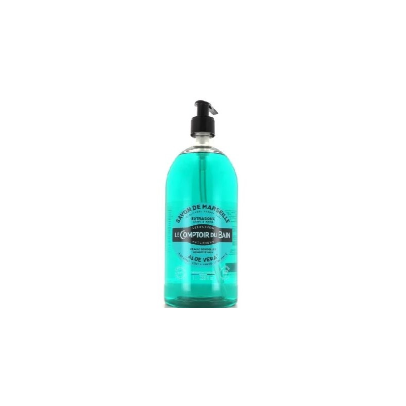 Le Comptoir Du Bain Savon De Marseille Liquide Aloe 1l Le Comptoir Du Bain Savon De Marseille Liquide Aloe 1l