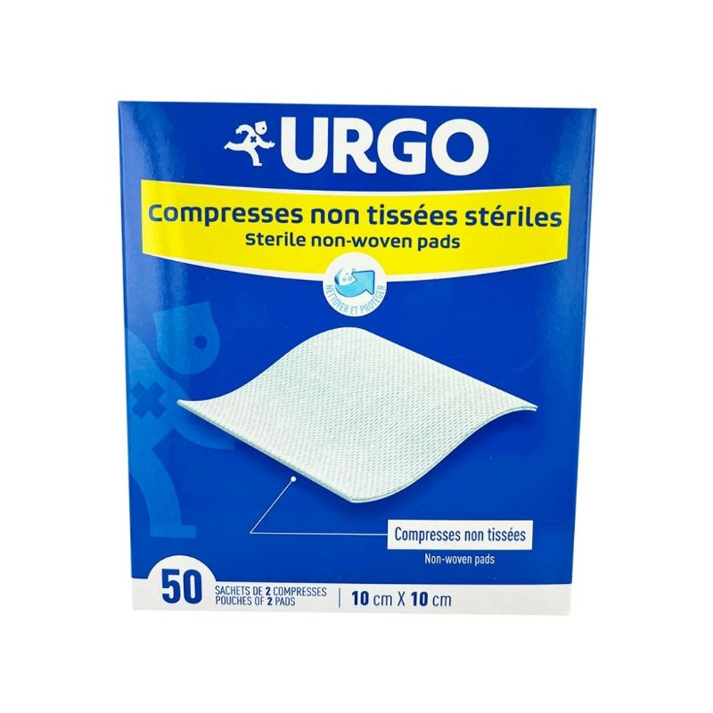 Urgo Compresse Sterile Non Tissee 10cm X 10cm Sachet 2 50 Urgo Compresse Sterile Non Tissee 10cm X 10cm Sachet 2 50