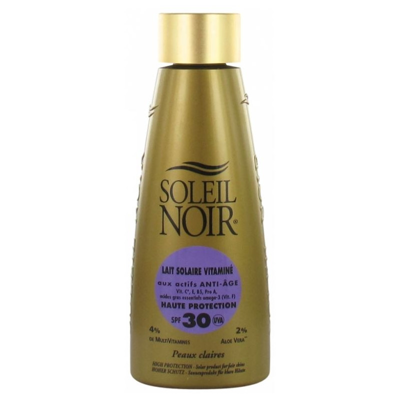 Soleil Noir Lait Solaire Vitamine Ip 30 Haute Protection 150ml Soleil Noir Lait Solaire Vitamine Ip 30 Haute Protection 150ml