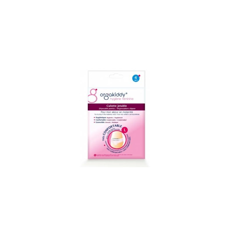 Orgakiddy Hygiene Feminine Culotte Maternite Jetable Large X4 Orgakiddy Hygiene Feminine Culotte Maternite Jetable Large X4