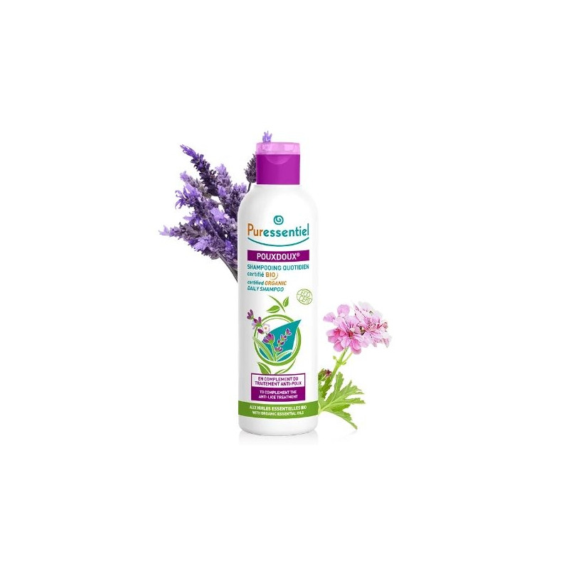 Puressentiel Shampooing Solide Quotidien Pouxdoux Certifie Bio 60g Puressentiel Shampooing Solide Quotidien Pouxdoux Certifie Bio 60g