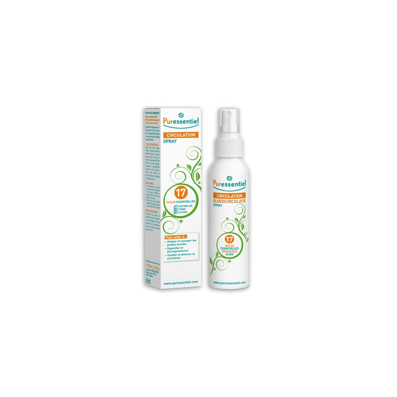 Puressentiel Circulation - Spray Aux 17 Huiles Essentielles 125 ML Puressentiel Circulation - Spray Aux 17 Huiles Essentielles 125 ML