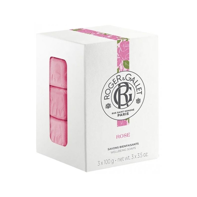 Roger Gallet Savons Bienfaisants Rose Coffret 3x100g Roger Gallet Savons Bienfaisants Rose Coffret 3x100g