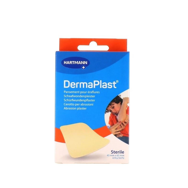 Dermaplast Eraflure Pansement 45x65mm 4 Dermaplast Eraflure Pansement 45x65mm 4