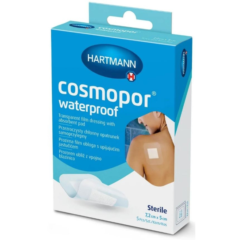 Cosmopor Sterile Pansement Adhesif Waterproof 7cm2 X 5cm 5 Cosmopor Sterile Pansement Adhesif Waterproof 7cm2 X 5cm 5