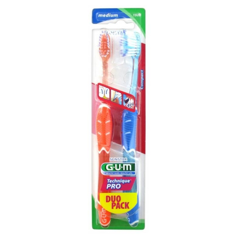 Gum Technique Pro Brosse A Dents Adulte Medium X2 Gum Technique Pro Brosse A Dents Adulte Medium X2