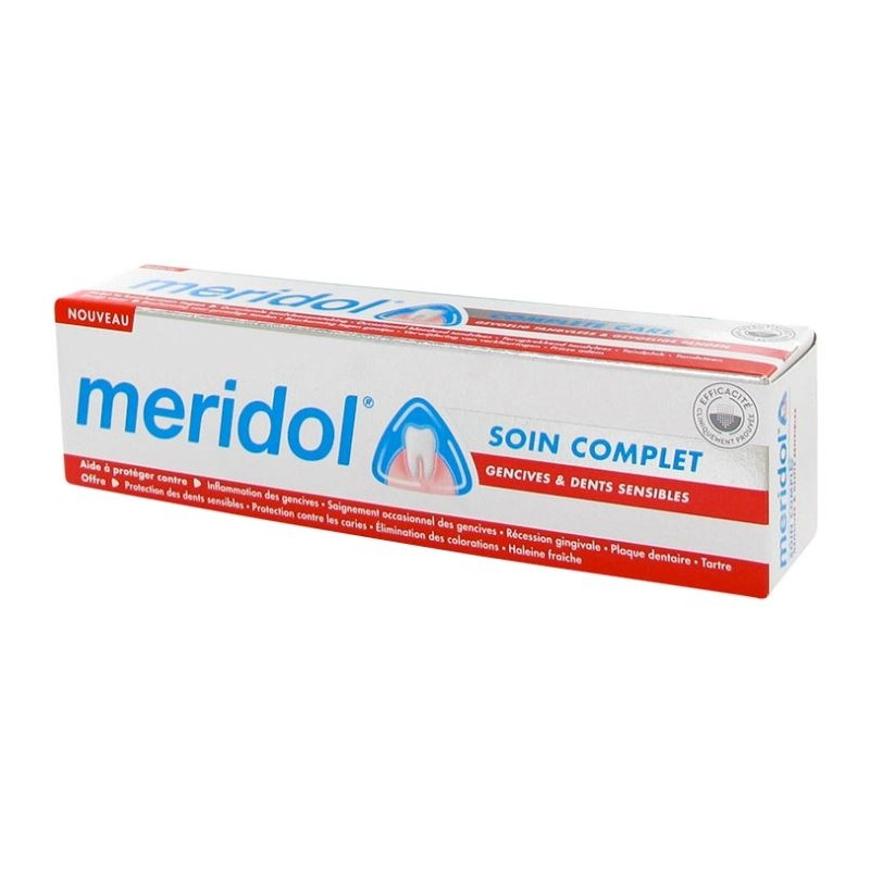 Meridol Soin Complet Gencives Et Dents Sensibles Dentifrice Fluore 75ml Meridol Soin Complet Gencives Et Dents Sensibles Dentifrice Fluore 75ml