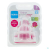 Mam Tetine Silicone Debit 0 Extra Lent X2