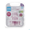 Mam Tetine Silicone Debit 0 Extra Lent X2