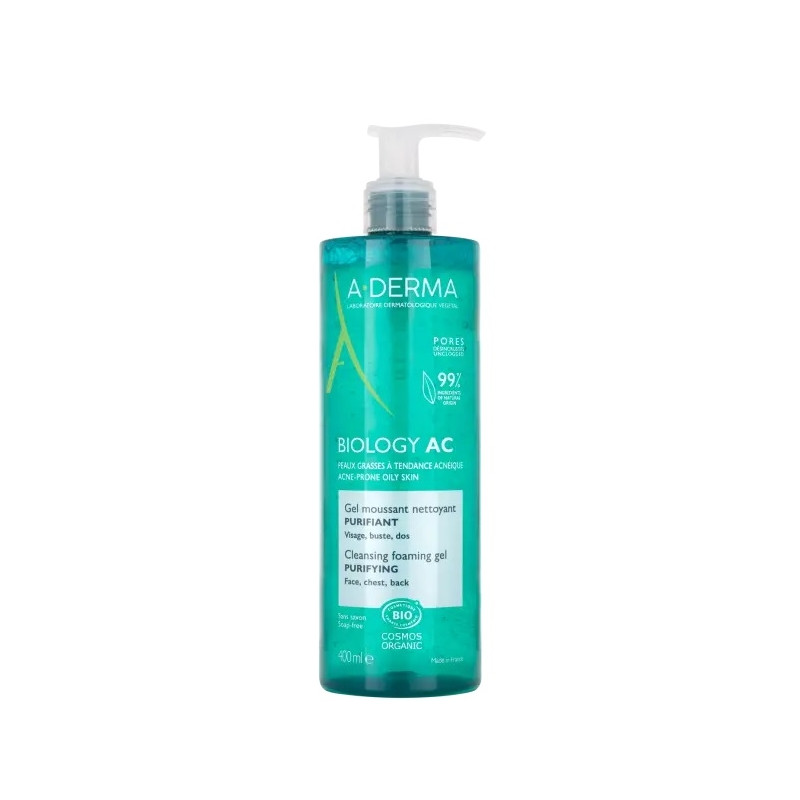 A-Derma Biology AC Gel Moussant Nettoyant Purifiant 200ml A-Derma Biology AC Gel Moussant Nettoyant Purifiant 200ml