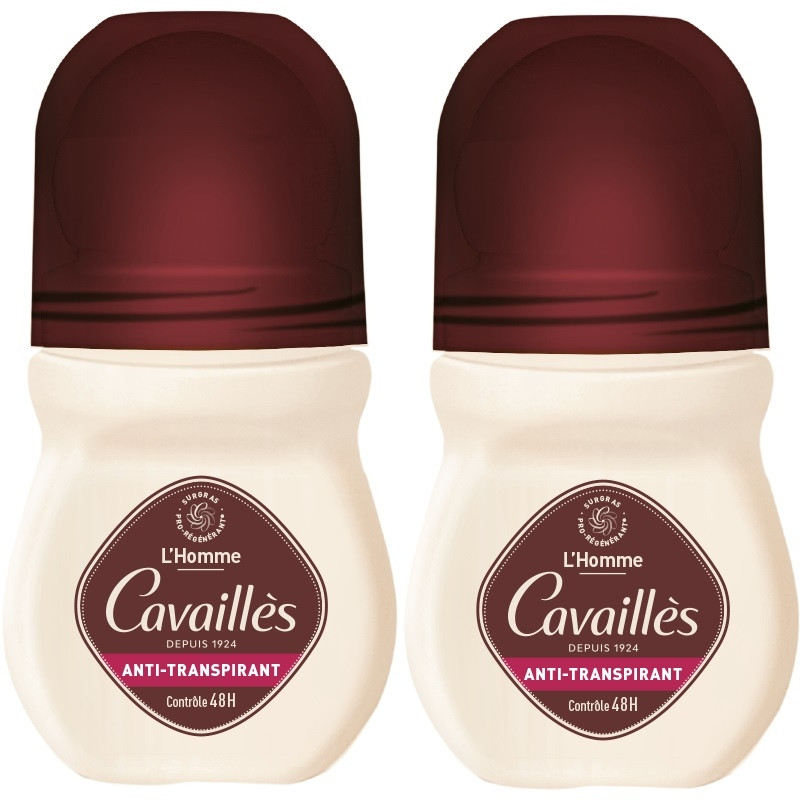 Rogé Cavailles Anti-transpirant Homme contrôle 48h Roll-on 2x50ml Rogé Cavailles Anti-transpirant Homme contrôle 48h Roll-on 2x50ml