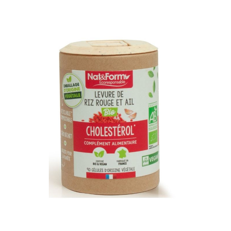 Nat Et Form Levure De Riz Rouge Et Ail Bio Gelule 200 Nat Et Form Levure De Riz Rouge Et Ail Bio Gelule 200
