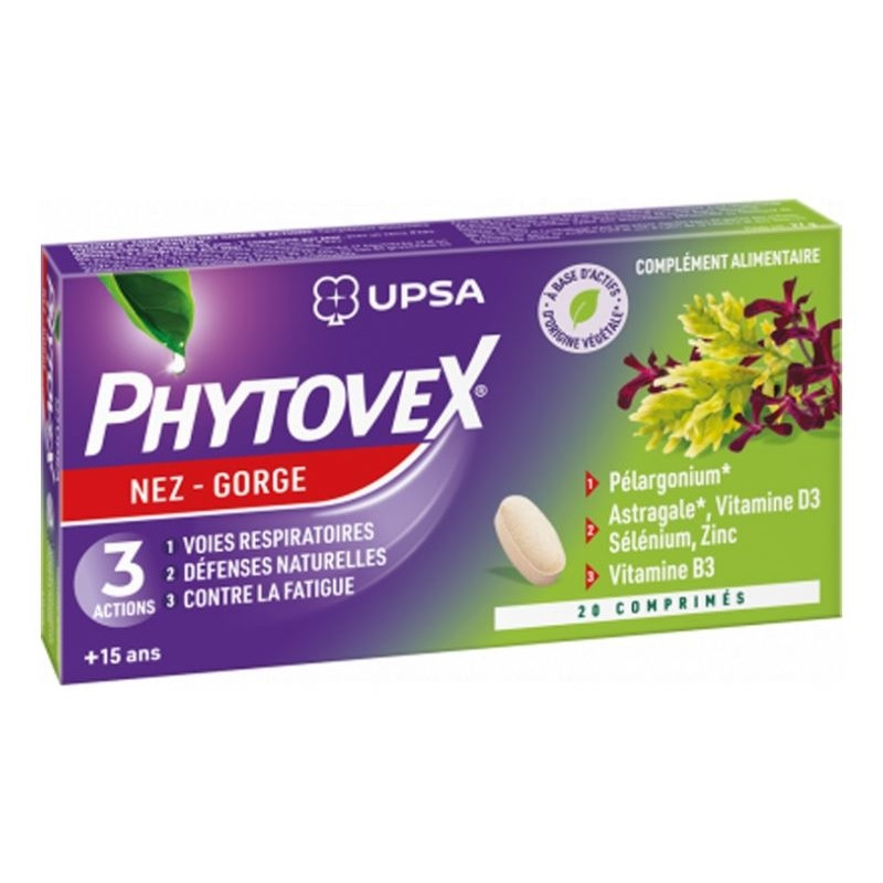 Phytovex Nez Gorge 3 Actions Comprime 20 Phytovex Nez Gorge 3 Actions Comprime 20