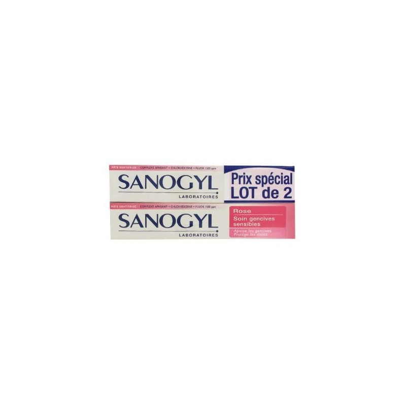 Sanogyl Rose Dentifrice 75ml X2 Sanogyl Rose Dentifrice 75ml X2