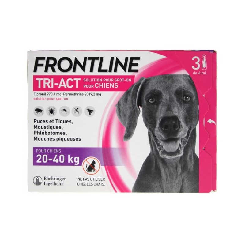 Frontline Tri Act Spot On Chien l Solution X3 Frontline Tri Act Spot On Chien l Solution X3