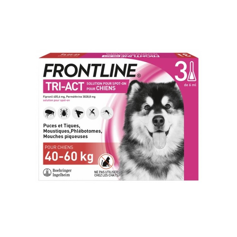 Frontline Tri Act Spot On Chien Xl Solution X3 Frontline Tri Act Spot On Chien Xl Solution X3