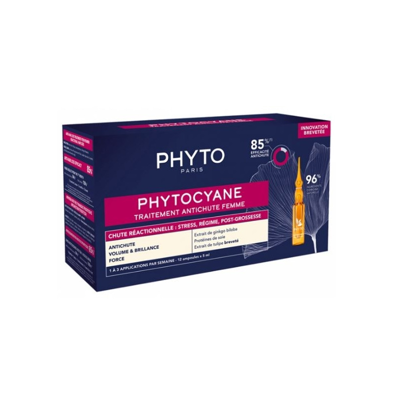 Phytocyane Traitement Antichute Femme Chute Reactionnelle 5ml X12 Phytocyane Traitement Antichute Femme Chute Reactionnelle 5ml X12