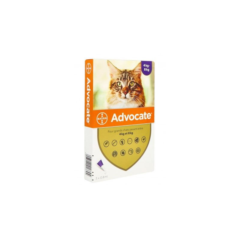 Advocate Chat Grand Spot On Solution 0ml8 X 3 Advocate Chat Grand Spot On Solution 0ml8 X 3
