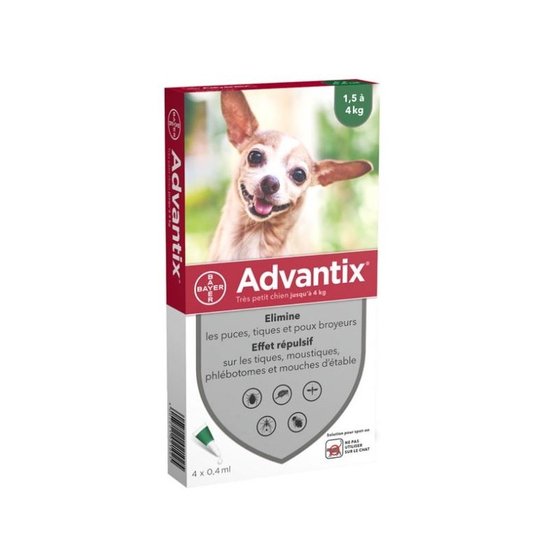 Advantix Chien Tres Petit Spot On Solution 0ml4 4 Advantix Chien Tres Petit Spot On Solution 0ml4 4
