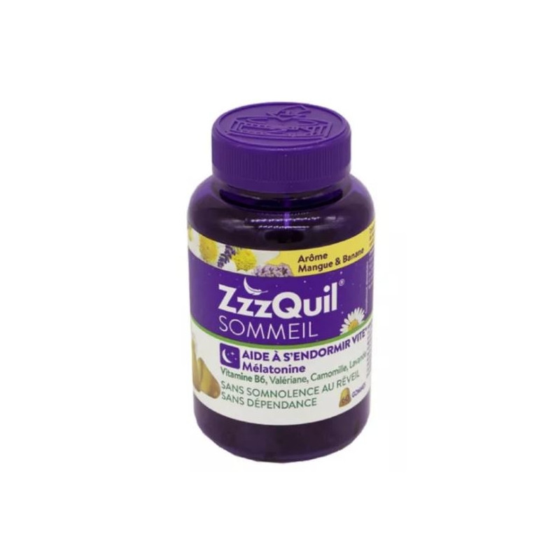 Zzzquil Sommeil Mangue Banane Gomme 60 Zzzquil Sommeil Mangue Banane Gomme 60
