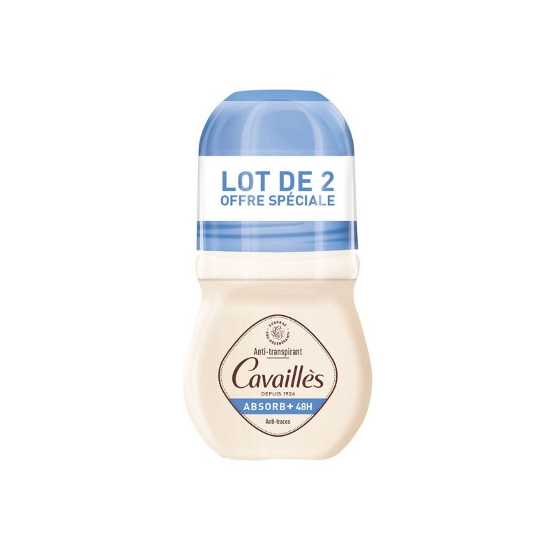Rogé Cavailles Absorb+ Déodorants Anti-transpirant 48H 2x50ml Rogé Cavailles Absorb+ Déodorants Anti-transpirant 48H 2x50ml