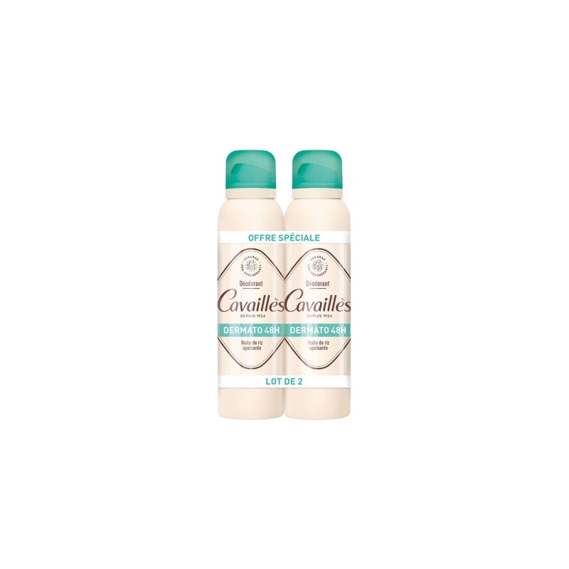 Rogé Cavaillès Déodorant Dermato 48H Spray Lot de 2x150ml Rogé Cavaillès Déodorant Dermato 48H Spray Lot de 2x150ml