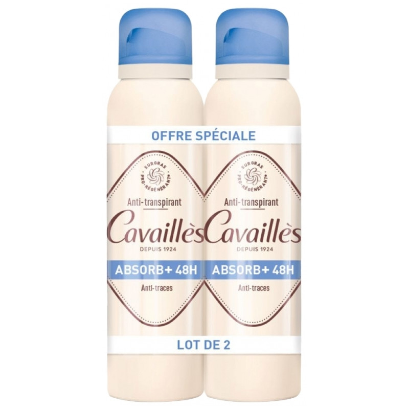 Rogé Cavaillès Déodorant Dermato 48H Spray Lot de 2x150ml Rogé Cavaillès Déodorant Dermato 48H Spray Lot de 2x150ml