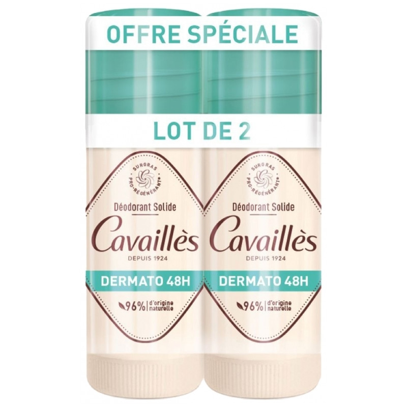 Rogé Cavaillès Dermato 48H Déodorant Stick 2x40ml Rogé Cavaillès Dermato 48H Déodorant Stick 2x40ml