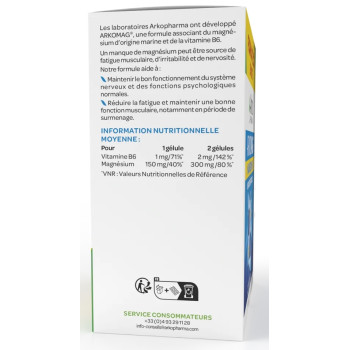 Arkopharma ARKOMAG® Magnésium B6 - Programme 2 mois 120 Gélules