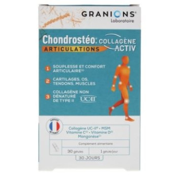 Granions Chondrostéo Articulations Collagène Activ 30 Gélules