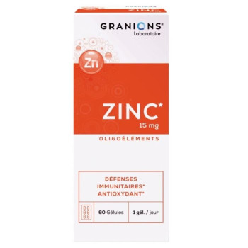 Granions Gluconate de Zinc 15 mg 60 Gélules