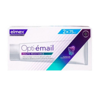 Elmex Opti-émail Dentifrice Haute Résistance Lot de 2 x 75 ml
