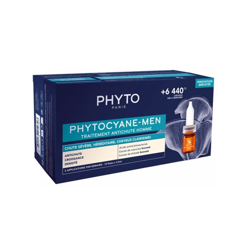Phyto Phytocyane - Men Traitement Antichute Homme 12 x 3,5 ml Phyto Phytocyane - Men Traitement Antichute Homme 12 x 3,5 ml