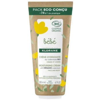 Klorane Bébé Crème Hydratante au Calendula Bio 200ml