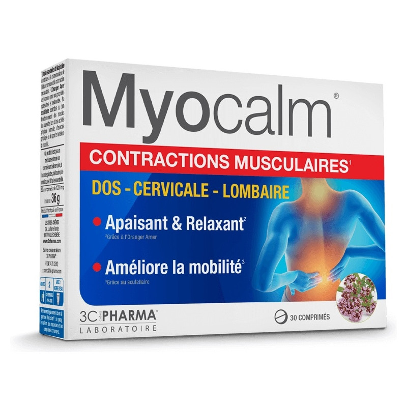 Les 3 Chênes Pharma Myocalm - Contractions Musculaires X30 Comprimés Les 3 Chênes Pharma Myocalm - Contractions Musculaires X30 Comprimés