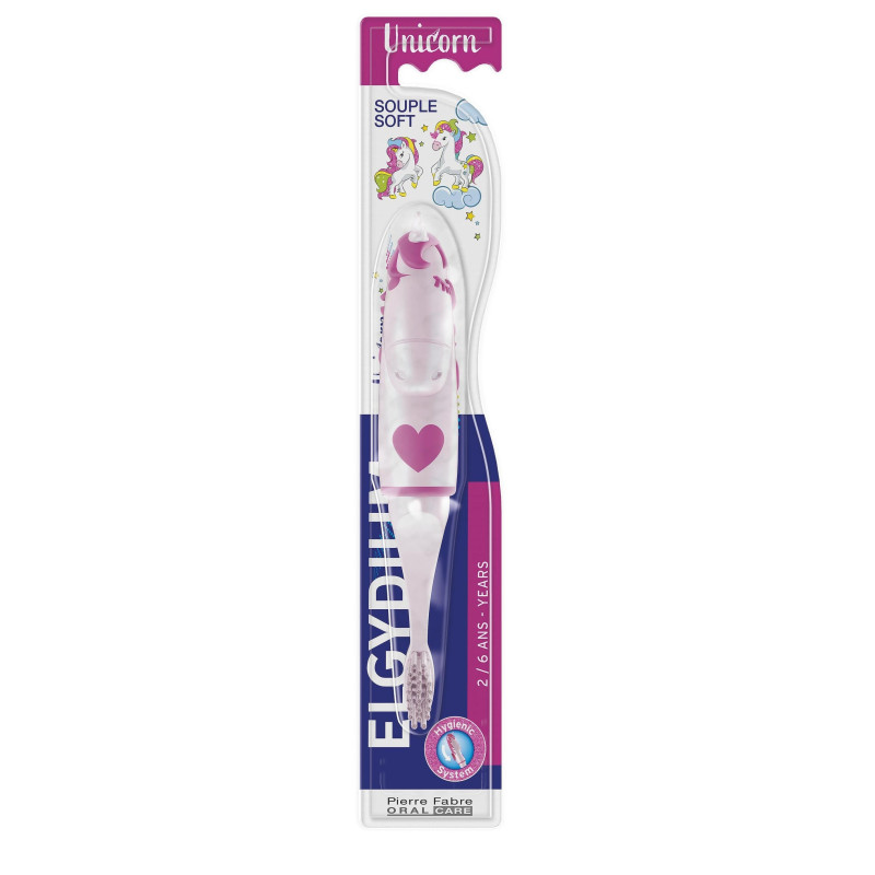 Elgydium Kids Unicorn 2/6 ans Brosse à dents enfant Elgydium Kids Unicorn 2/6 ans Brosse à dents enfant