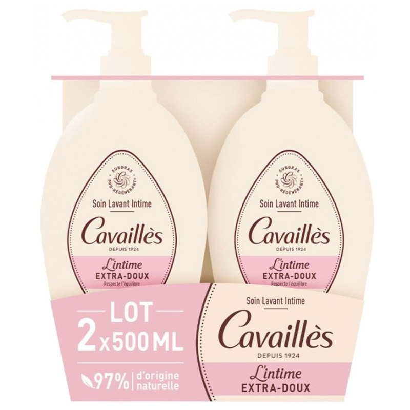 Rogé Cavaillès Soin Lavant Intime Extra-Doux Lot de 2 x 500 ml Rogé Cavaillès Soin Lavant Intime Extra-Doux Lot de 2 x 500 ml