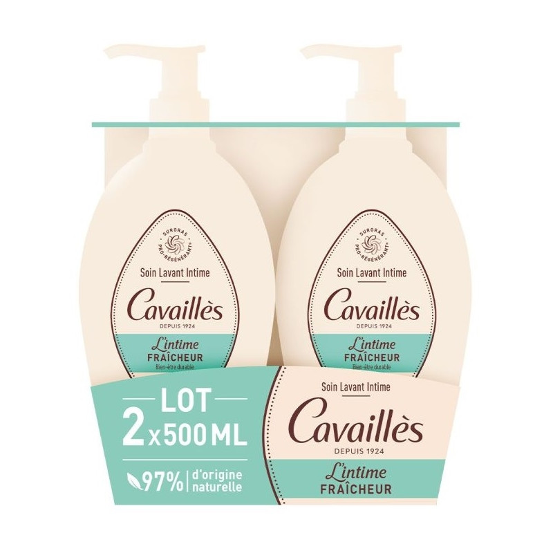 Roge Cavailles Soin Lavant Intime Fraicheur 2X 500ml Roge Cavailles Soin Lavant Intime Fraicheur 2X 500ml