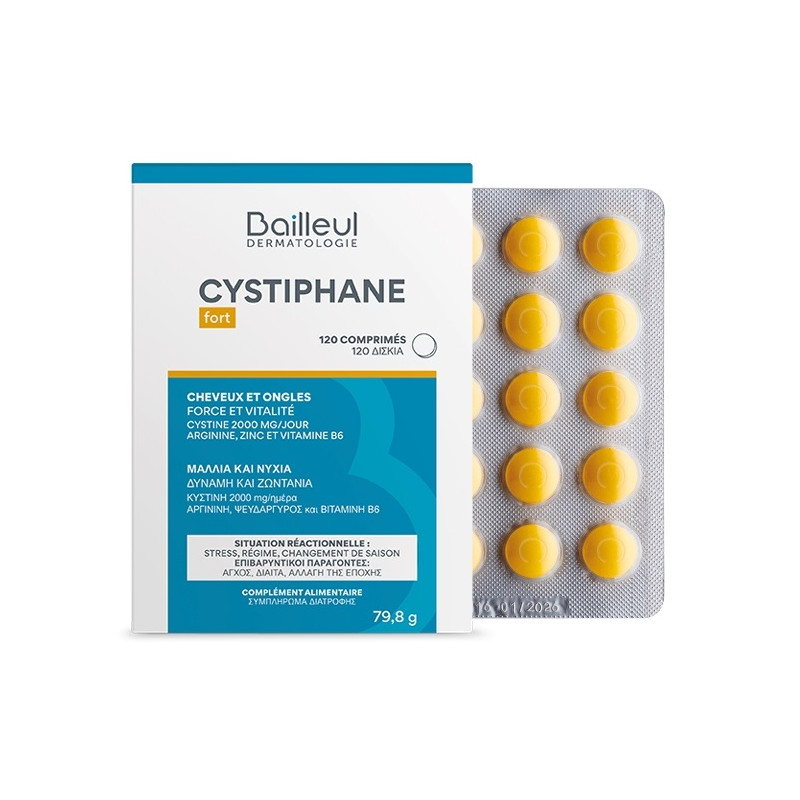 Bailleul Cystiphane Fort X120 Comprimés Bailleul Cystiphane Fort X120 Comprimés