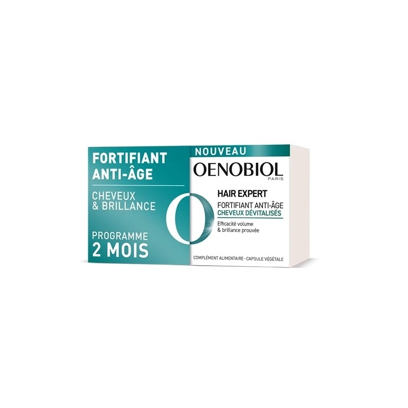 Oenobiol Hair Expert Fortifiant Anti-Age 2X 30 Capsules Oenobiol Hair Expert Fortifiant Anti-Age 2X 30 Capsules